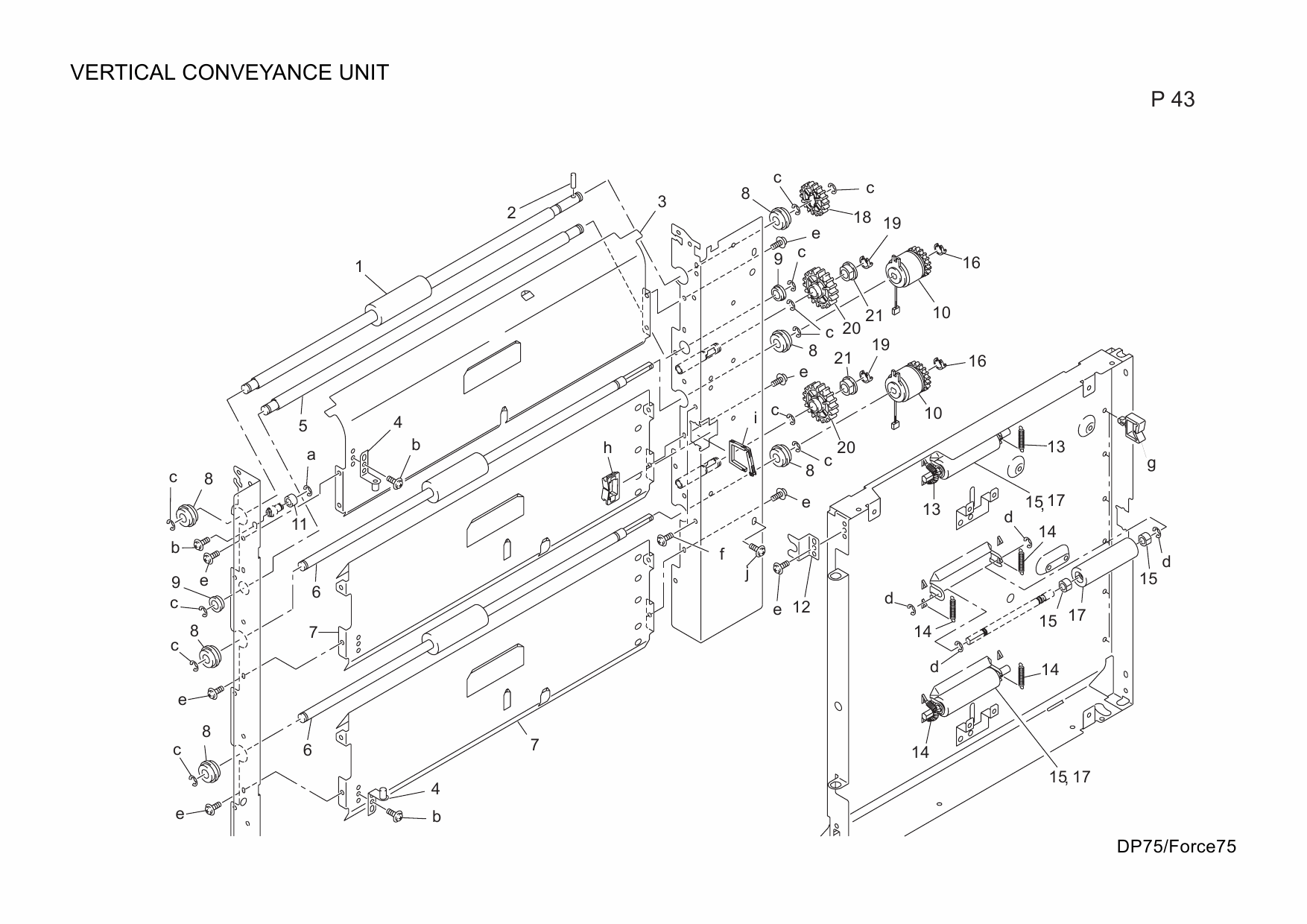 Konica-Minolta bizhub FORCE75 DP75 55ZE Parts Manual-3